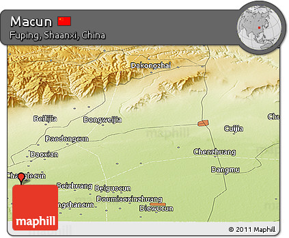 Physical Panoramic Map of Macun
