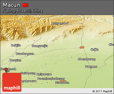 Physical Panoramic Map of Macun