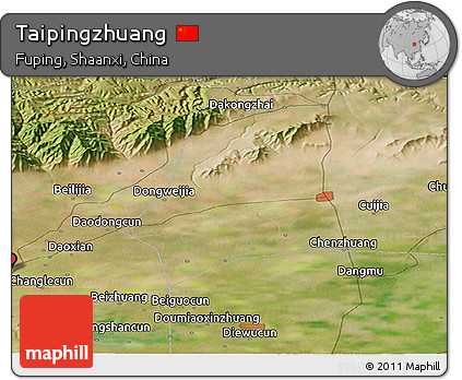 Satellite Panoramic Map of Taipingzhuang