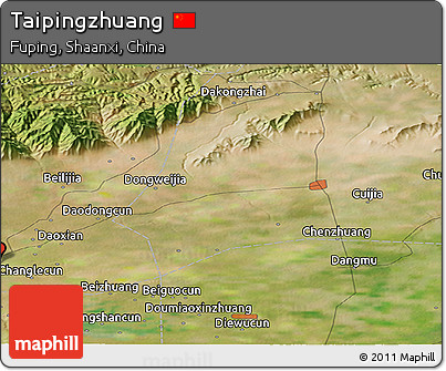 Satellite Panoramic Map of Taipingzhuang
