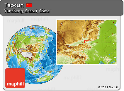Physical Location Map of Taocun