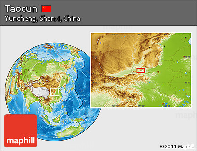 Physical Location Map of Taocun