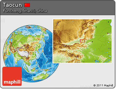 Physical Location Map of Taocun