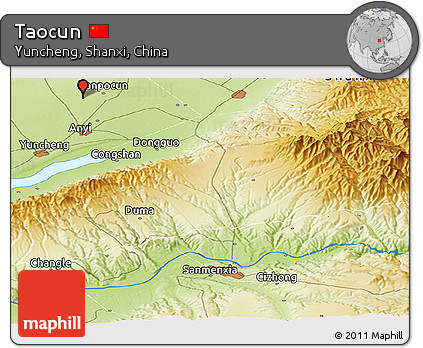 Physical Panoramic Map of Taocun