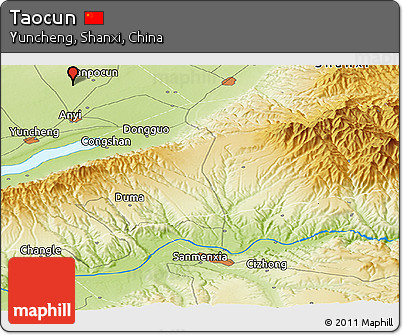 Physical Panoramic Map of Taocun