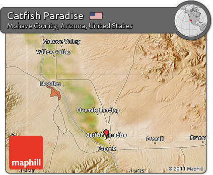 Satellite Map of Catfish Paradise