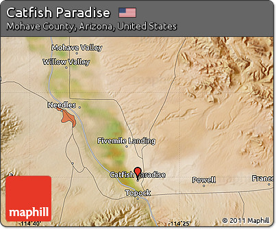 Satellite Map of Catfish Paradise