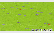 Physical 3D Map of the area around 34° 56' 49" N, 115° 40' 30" E
