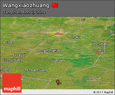 Satellite Panoramic Map of Wangxiaozhuang