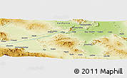 Physical Panoramic Map of the area around 34° 56' 49" N, 116° 22' 30" W