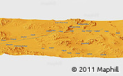 Political Panoramic Map of the area around 34° 56' 49" N, 116° 22' 30" W