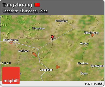 Satellite 3D Map of Tangzhuang