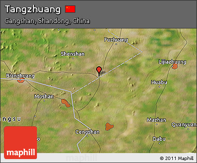 Satellite 3D Map of Tangzhuang