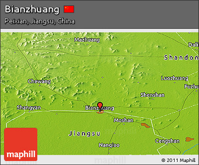 Physical Panoramic Map of Bianzhuang