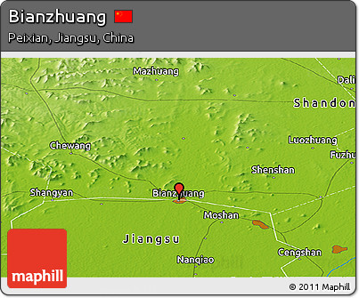 Physical Panoramic Map of Bianzhuang