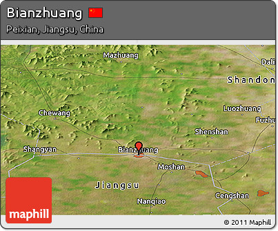 Satellite Panoramic Map of Bianzhuang