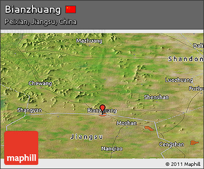 Satellite Panoramic Map of Bianzhuang
