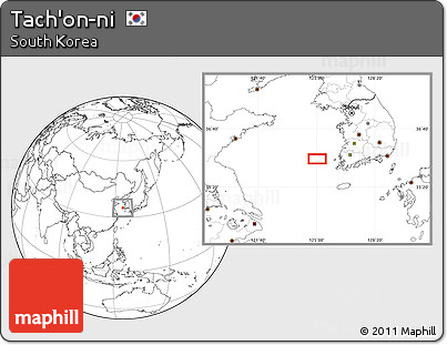 Blank Location Map of Tach'on-ni