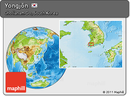 Physical Location Map of Yongjŏn