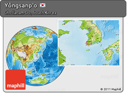 Physical Location Map of Yŏngsanp'o
