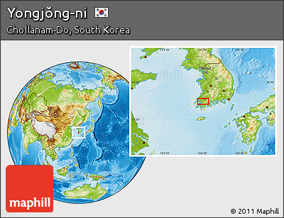 Physical Location Map of Yongjŏng-ni