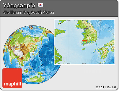 Physical Location Map of Yŏngsanp'o