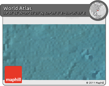 Satellite 3D Map of the Area around 34° 56' 49" N, 130° 7' 30" E