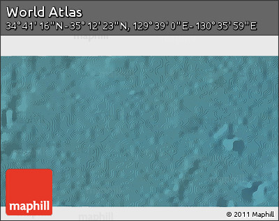 Satellite 3D Map of the Area around 34° 56' 49" N, 130° 7' 30" E