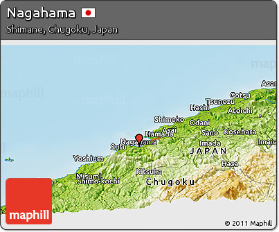 Physical Panoramic Map of Nagahama