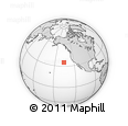 Outline Map of the Area around 34° 56' 49" N, 135° 55' 30" W, rectangular outline
