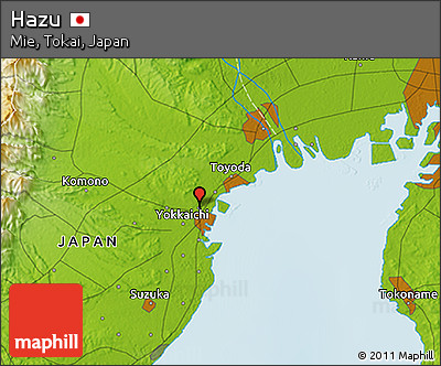Physical 3D Map of Hazu