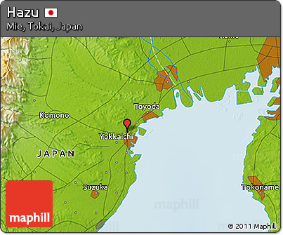 Physical 3D Map of Hazu