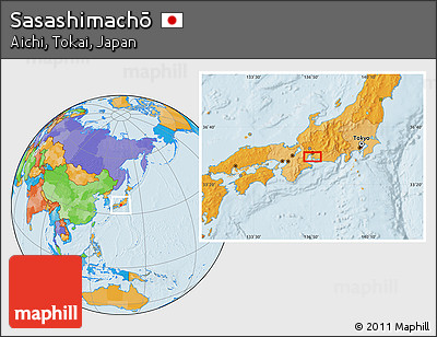 Political Location Map of Sasashimachō