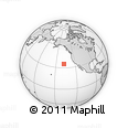 Outline Map of the Area around 34° 56' 49" N, 137° 37' 30" W, rectangular outline