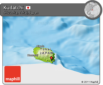 Physical Panoramic Map of Kudatchi