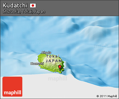 Physical Panoramic Map of Kudatchi