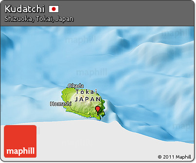 Physical Panoramic Map of Kudatchi