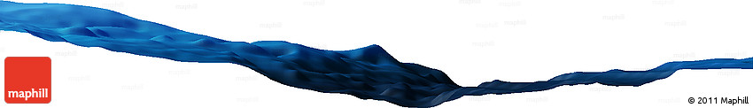 Shaded Relief Horizon Map of the Area around 34° 56' 49" N, 142° 1' 30" E