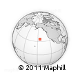 Outline Map of the Area around 34° 56' 49" N, 144° 25' 30" W, rectangular outline