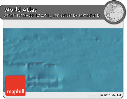 Satellite 3D Map of the Area around 34° 56' 49" N, 148° 49' 29" E