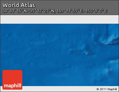 Physical 3D Map of the Area around 34° 56' 49" N, 149° 40' 30" E