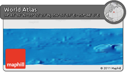 Physical Panoramic Map of the Area around 34° 56' 49" N, 157° 19' 29" E