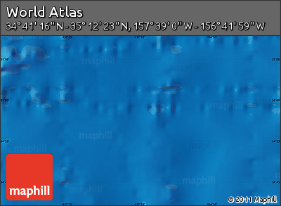 Physical Map of the Area around 34° 56' 49" N, 157° 10' 30" W