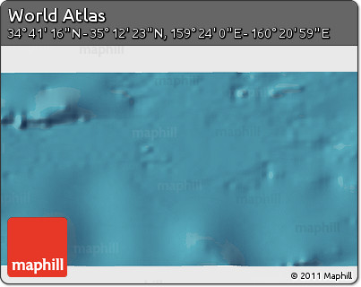 Satellite 3D Map of the Area around 34° 56' 49" N, 159° 52' 30" E