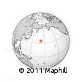 Outline Map of the Area around 34° 56' 49" N, 171° 46' 30" E, rectangular outline