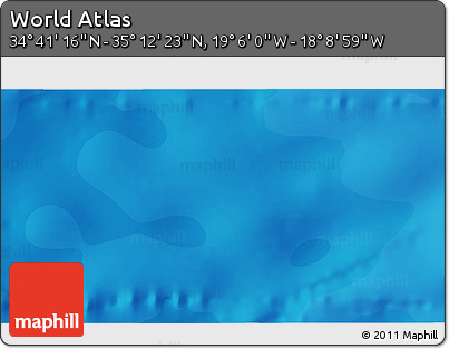 Political 3D Map of the Area around 34° 56' 49" N, 18° 37' 30" W