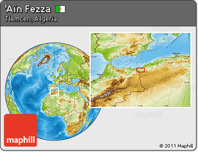 Physical Location Map of 'Aïn Fezza