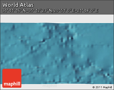 Satellite 3D Map of the Area around 34° 56' 49" N, 21° 19' 30" E