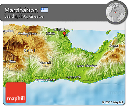 Physical 3D Map of Mardhátion