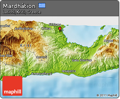 Physical 3D Map of Mardhátion